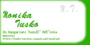 monika tusko business card