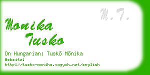 monika tusko business card